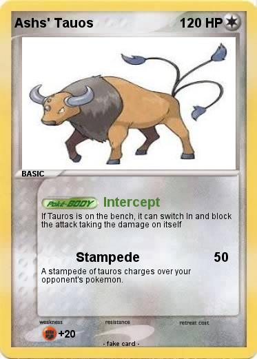 Pokemon Ashs' Tauos
