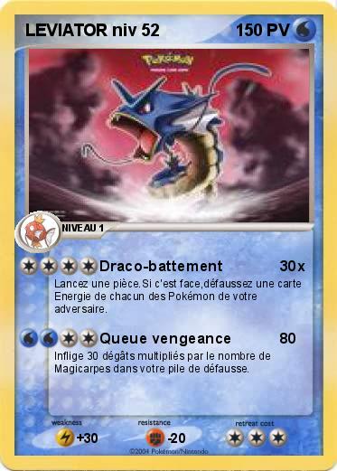 Pokemon LEVIATOR niv 52