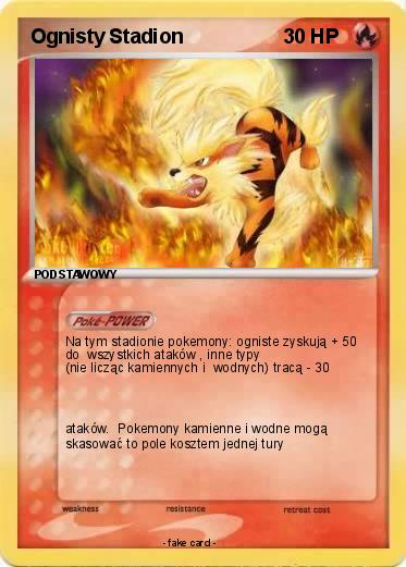 Pokemon Ognisty Stadion