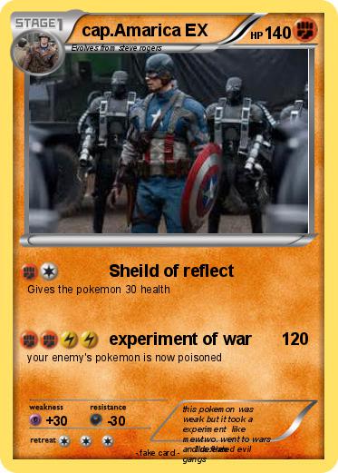 Pokemon cap.Amarica EX