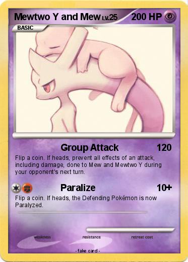 Pokemon Mewtwo Y and Mew