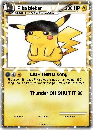 Pokemon Pika bieber