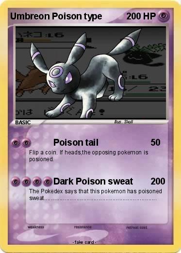 Pokemon Umbreon Poison type