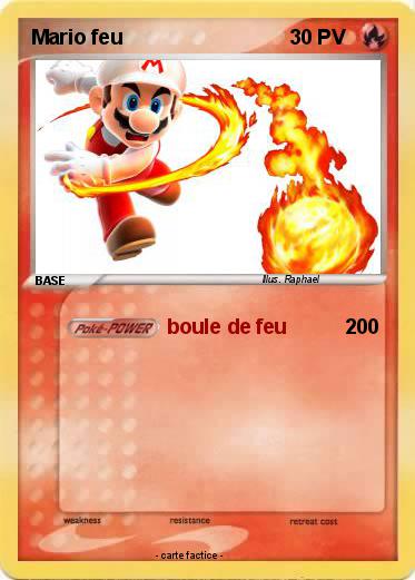 Pokemon Mario feu