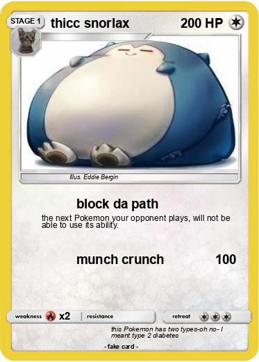 Pokemon thicc snorlax