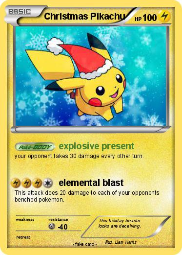 Pokemon Christmas Pikachu