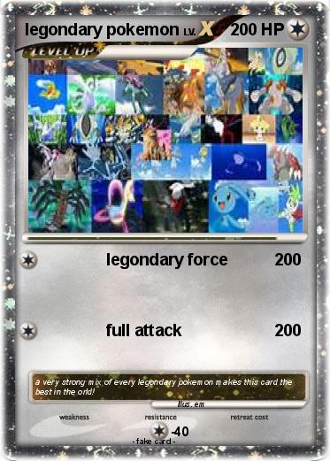 Pokemon legondary pokemon