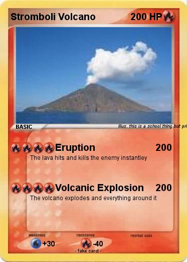 Pokemon Stromboli Volcano