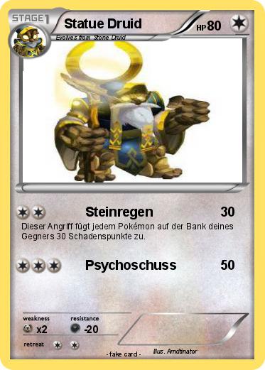 Pokemon Statue Druid