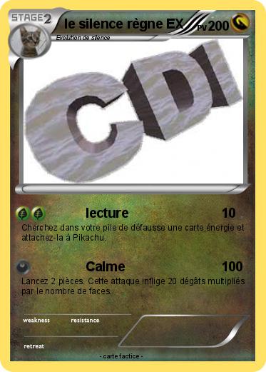 Pokemon le silence règne EX