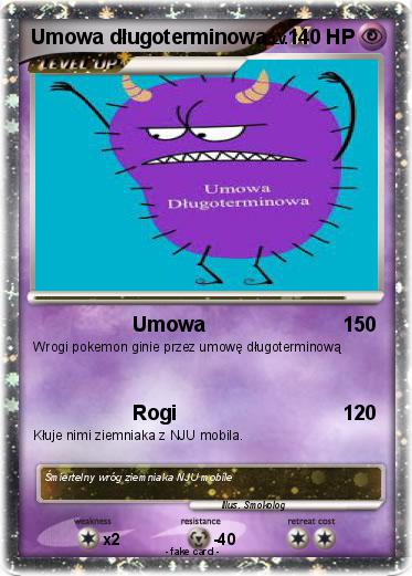 Pokemon Umowa długoterminowa