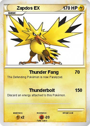 Pokemon Zapdos EX