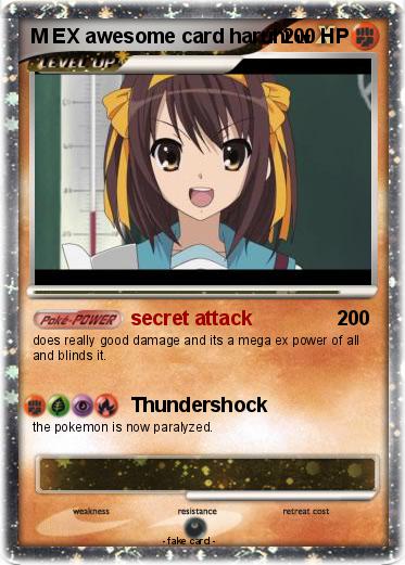 Pokemon M EX awesome card haruhi
