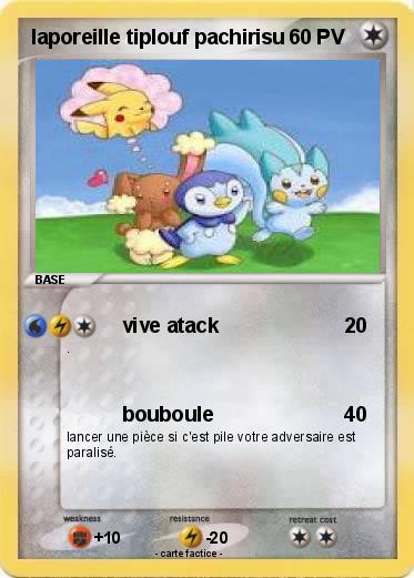 Pokemon laporeille tiplouf pachirisu