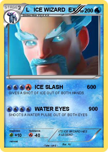 Pokemon L   ICE WIZARD  EX