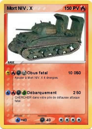 Pokemon Mort NIV . X