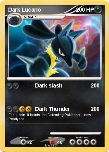 Pokemon Dark Lucario
