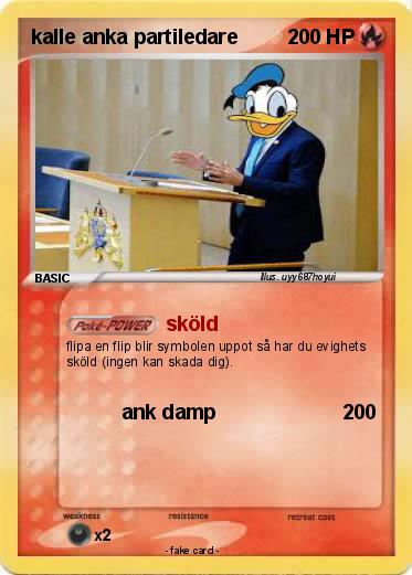 Pokemon kalle anka partiledare