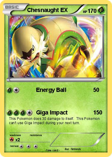 Pokemon Chesnaught EX