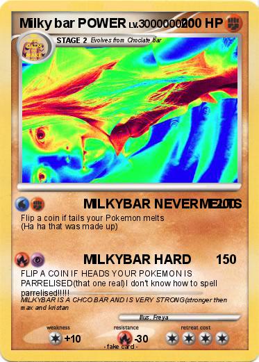 Pokemon Milky bar POWER