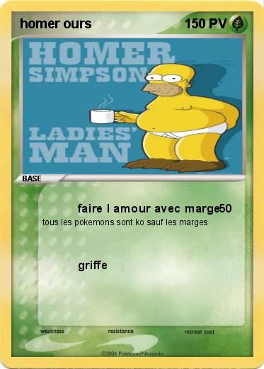 Pokemon homer ours