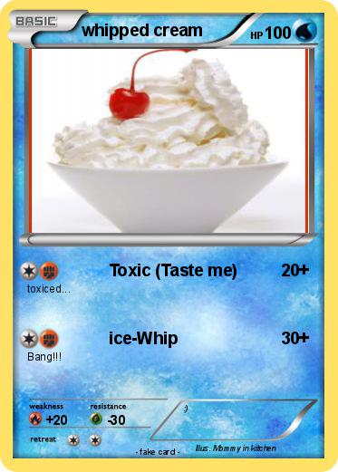 Pokemon whipped cream