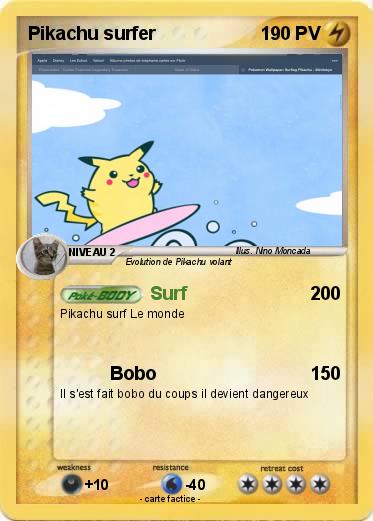 Pokemon Pikachu surfer