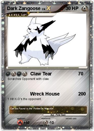 Pokemon Dark Zangoose