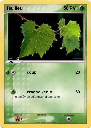 Pokemon feuilleu