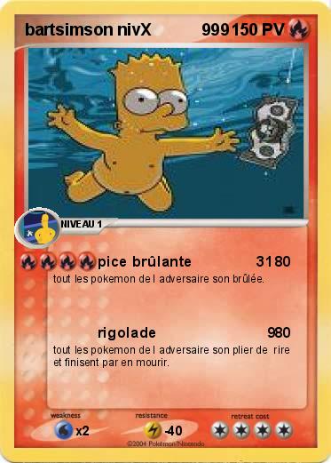 Pokemon bartsimson nivX           999                         