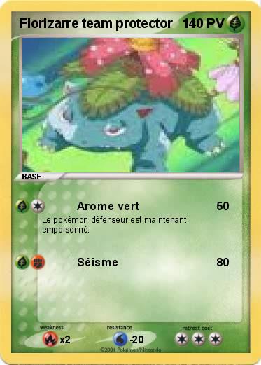 Pokemon Florizarre team protector