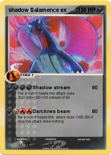 Pokemon shadow Salamence ex