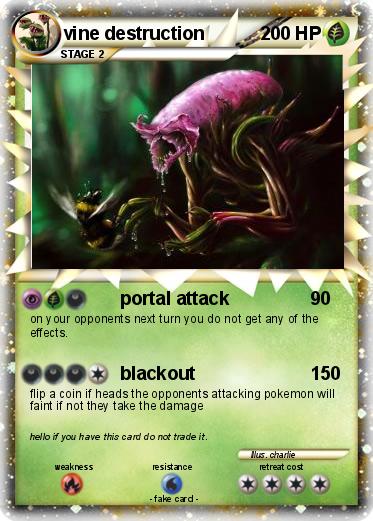 Pokemon vine destruction
