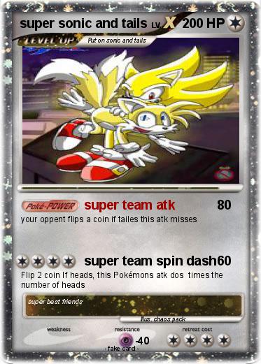 Pokemon super sonic and tails