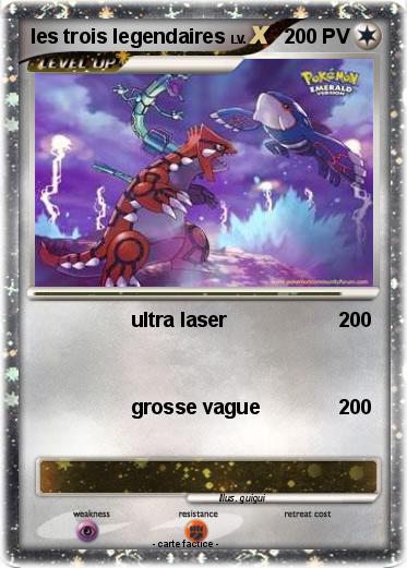 Pokemon les trois legendaires