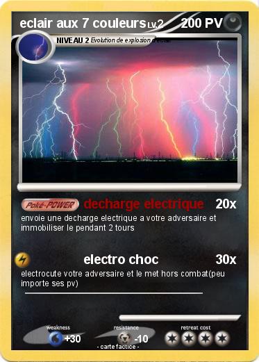 Pokemon eclair aux 7 couleurs