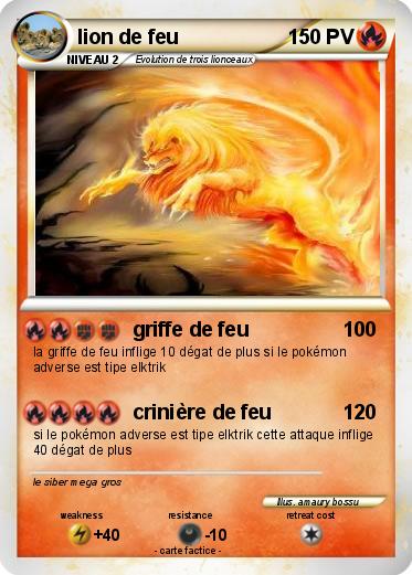 Pokemon lion de feu