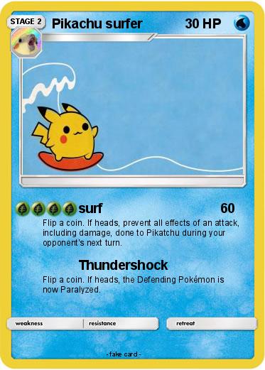 Pokemon Pikachu surfer