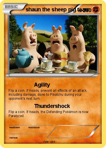 Pokemon shaun the sheep pig team