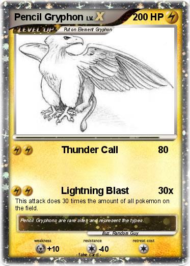 Pokemon Pencil Gryphon