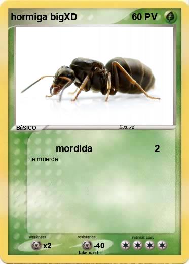 Pokemon hormiga bigXD
