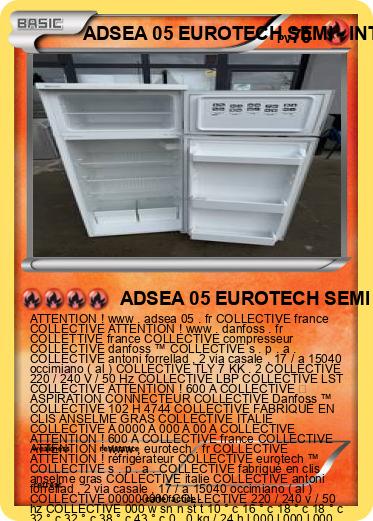 Pokemon ADSEA 05 EUROTECH SEMI - INTERNAT 3 IME FRANCE