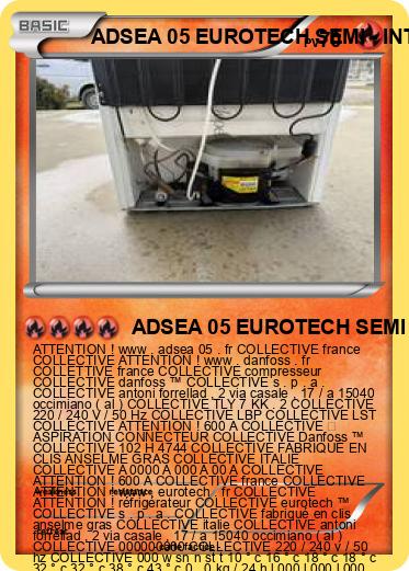 Pokemon ADSEA 05 EUROTECH SEMI - INTERNAT 3 IME FRANCE
