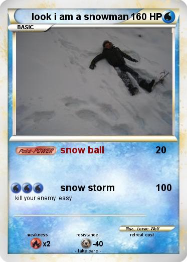 Pokemon look i am a snowman