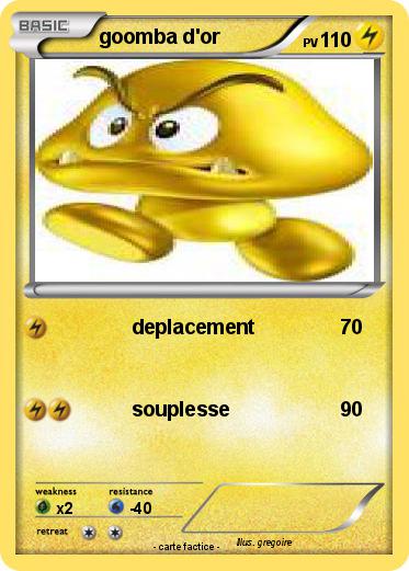 Pokemon goomba d'or