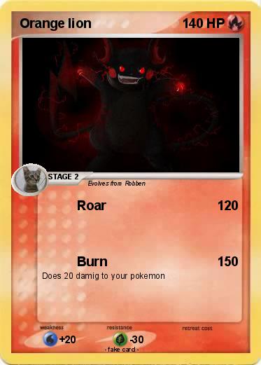Pokemon Orange lion