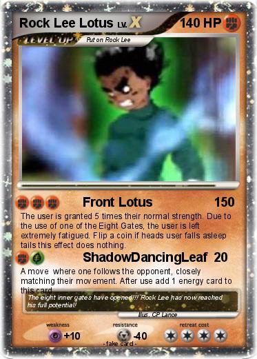 Pokemon Rock Lee Lotus