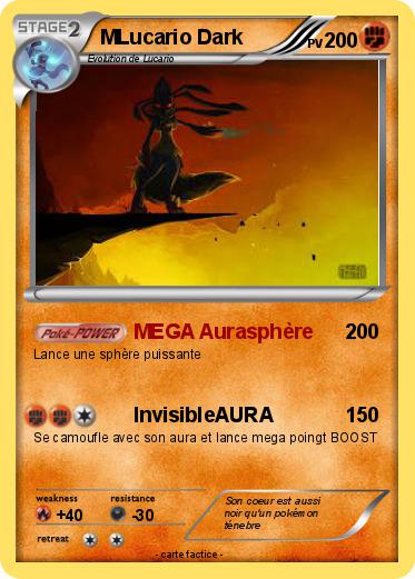 Pokemon MLucario Dark