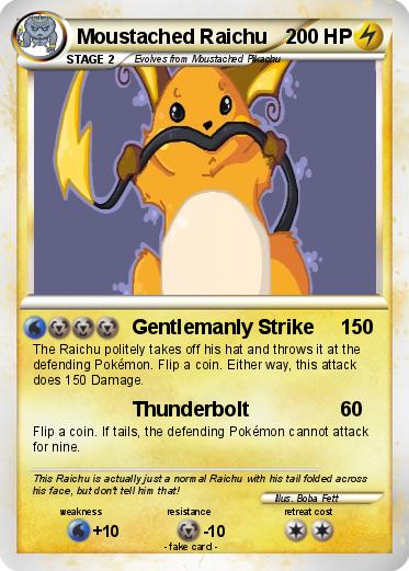 Pokemon Moustached Raichu