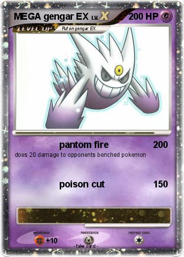 Pokemon MEGA gengar EX